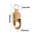 thumbnail image 2 of Portable Leather Hand Sanitizer Holder Keychain with Snap Closure and Metal Ring for Travel and Everyday Use, 2 of 5