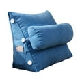 thumbnail image 1 of Adult Reading Pillow Experience Reading Pad Triangle Reading For Bed Bed Sofa Head Korean friendly Relaxing Reading (Dark blue, 1 of 9