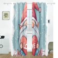 thumbnail image 2 of Heart Gnome Black Out Curtains 72 Inch Length Curtains for Sliding Glass Doors Bedroom Living Room 2 Pack, 2 of 6
