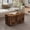 Rustic Brown, variant on LEDREM Storage Chest, 39.4" W Wooden Storage Organizer for Entryway, Bedroom, Honey Brown