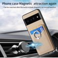 thumbnail image 4 of Phone Case for Google Pixel 6 Pro Wallet Cover with Tempered Glass Screen Protector Slim Ring Stand Credit Card Holder Magnetic Cell Accessories Pixel6Pro Pixel6 XL 6XL Pixle 6Pro 5G Women Men Beige, 4 of 13