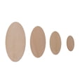 thumbnail image 3 of WINDLAND 10/20/30pcs Oval Wooden Slices Chips Unfinished Cutout Name Tags DIY Scrapbooking Arts Crafts Projects, 3 of 15