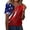 Wine, variant on 250 Anniversary Usa Shirt Women Stars Striped American Flag Print V Neck Henley Tops Patriotic 4th Of July T-Shirt