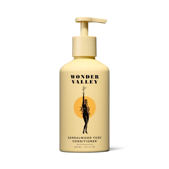 WONDER VALLEY - Acondicionador Yuzu de sándalo | Vegano, sin crueldad animal, sin sulfatos | Suaviza, desenreda y restaura la humedad (10.1 fl oz | 300 ml)