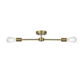 thumbnail image 3 of Living District Zane 21.5" Flush Mount In Satin Gold, 3 of 9