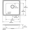 Elkay DRKAD252250L2 Top Mount Classroom Single Bowl Sink