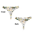 thumbnail image 3 of Fotbe Transportation Cartoon Tanga Sin Costuras para Mujer con Estampado – Panties Invisibles, Transpirables y Cómodos para Uso Diario-Medium, 3 of 6