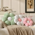 thumbnail image 2 of SUSIELADY 6-Petal Flower Pillow, Daisy Floor Cushion for Sitting, Decorative Throw Pillow for Bed, Couch, Chair, Cute Room Decor, 19.69" x 19.69", White, 2 of 6
