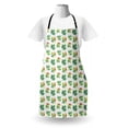 thumbnail image 3 of Autumn Apron, Natural Colorful Season Maple Leafs Hand-Drawn on a Plain Background, Unisex Kitchen Bib with Adjustable Neck for Cooking Gardening, Adult Size, Fern Green and Cinnamon, by Ambesonne, 3 of 4
