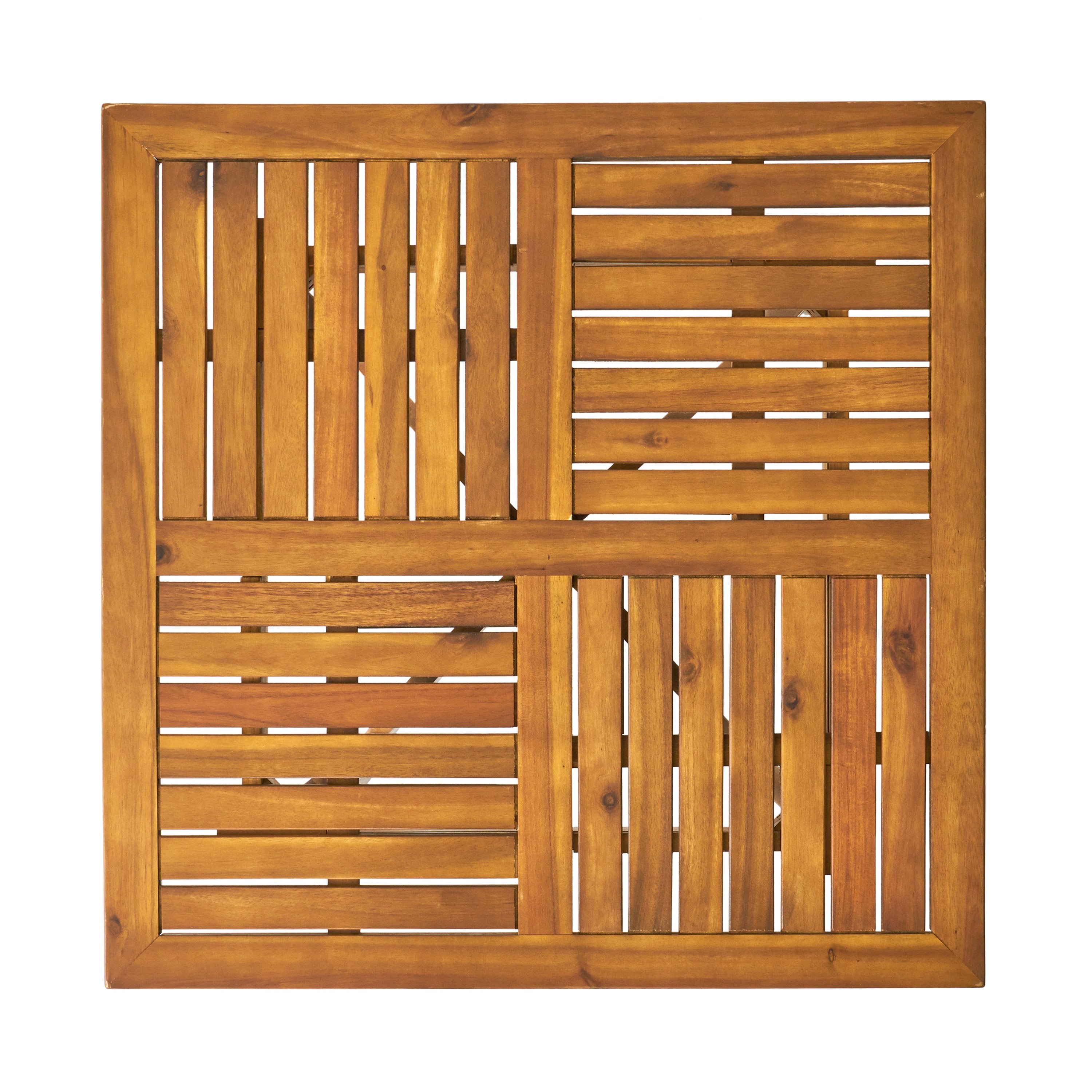 Leumius Outdoor Dining Table,Acacia Wood Square Patio Dining Table,31.5" x 31.5" x 30"