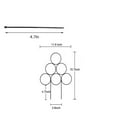 thumbnail image 3 of Support de Fleurs en Fer Grimpant pour Plantes d'Extérieur, Cadre d'Escalade, Support Fixe pour Plantes en Pot, 3 of 5