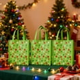 thumbnail image 5 of 20Pcs Christmas Gift Bags with Handles Treat Bags Reusable Green Non-woven Gift Bag for Christmas Party Favors Supplies Holiday Celebrations, 5 of 6