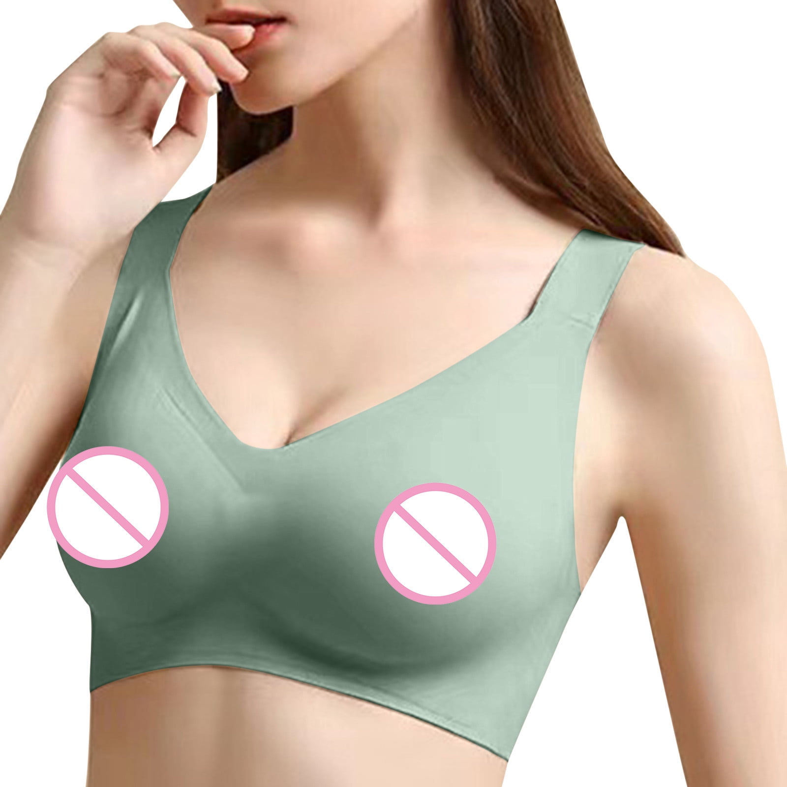 PEASKJP Warner Bras for Women Womens Lingerie Women's Border L Underwear In  Europe And America G Cup L Lace Thin Style Steel Ring And Double Bra Green