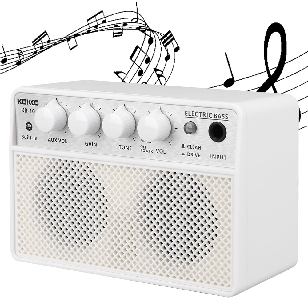 Yucurem Electric Bass Amplifier Bt Small Speaker Mini Bass Amplifier For Electric Bass Guitar Essential (A)