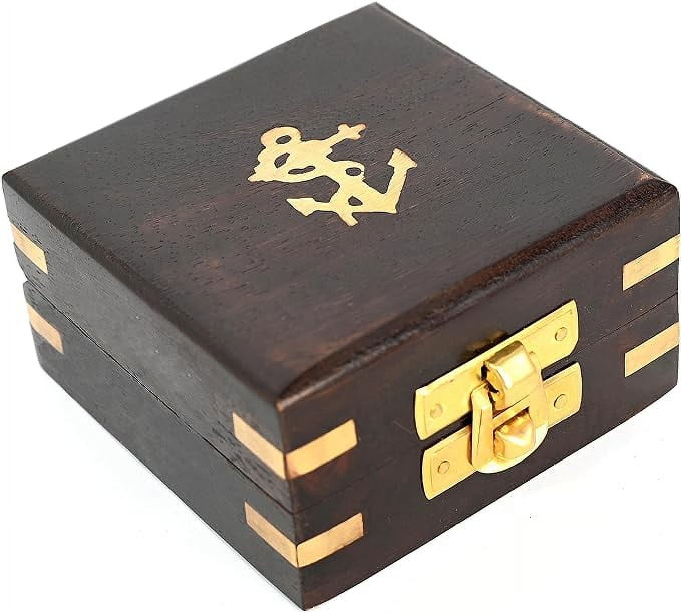 Maritime Treasures Instruments Brass Compass Engraved with Religious Scripture Verse, Gift for Son, Grandson, Daughter, Baptism, Confirmation Communion Godson Church Graduation Day