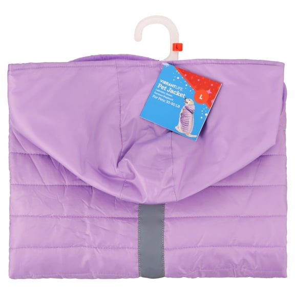 Vibrant Life Holiday Jacket for Dogs, Purple, L
