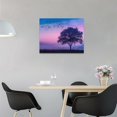 thumbnail image 4 of Bedroom Wall Art Give it to God and Go to Sleep Sign Wall Decor Christian Canvas Prints Painting Purple Tree Bathroom Pictures Framed Artwork Gifts Home Decorations 16"x12", 4 of 6