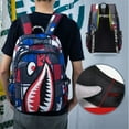 thumbnail image 2 of Get Noticed with MezyTicky's Lightweight Waterproof Shark Backpack - Perfect for Fashionable Teenagers!, 2 of 5