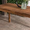 Acacia Wood Patio Simple Dining Table Brown