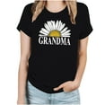 thumbnail image 2 of Virmaxy Womens Trendy Grandma Letter Printed Dressy Tops Round Neck Short Sleeve Loose Blouses Comfy Tunic Tops Summer Fashion Casual Baggy Basic Tee Black L, 2 of 4