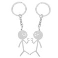 thumbnail image 2 of Llavero divertido con diseño de Doodle, Stickman, llavero para pareja, regalo para pareja (estilo de cadena), 2 uds., 2 of 5