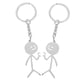 thumbnail image 2 of Llavero divertido con diseño de Doodle, Stickman, llavero para pareja, regalo para pareja (estilo de cadena), 2 uds., 2 of 5