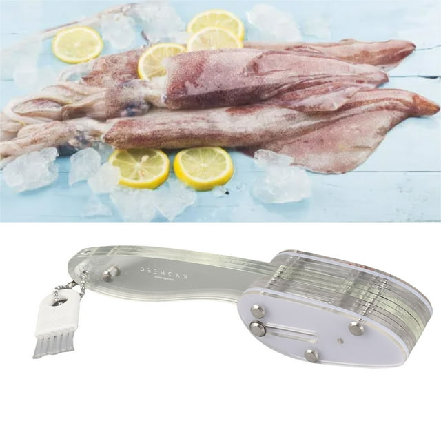 Cortador de Calamar, Acrílico Práctico Cortador de Flores de Calamares Multifuncionales para molleja de Pato