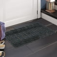thumbnail image 4 of A1 Home Collections Heavy Duty Indoor/Outdoor Decorative Design Durable Rubber Doormat 22"X37", Black, 4 of 7