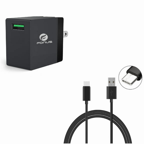 Fast Home Charger   10ft USB Cable for Samsung Galaxy Z Fold4/Fold 3 5G/Flip4 Phones - 18W USB Quick Charge Port Travel and  Type-C Charger Cord Power Wire Combo