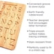 thumbnail image 2 of Tablero de rastreo del alfabeto de madera Montessori & Me Letras Montessori - Letras de madera - Letras de impresión grande para niños pequeños a preescolar - Mayúsculas y minúsculas reversibles, 2 of 9