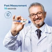 Boncare Thermometer for Adults with 10 Seconds, Digital Oral Thermometer for Fever (Dark Blue)