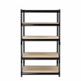 thumbnail image 2 of Juggernaut Storage 48" W x 18" D x 72" H 5-Shelf Steel Shelving, Black (SS4818-5BLK), 2 of 15