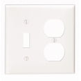 thumbnail image 1 of Placa de pared Leviton de nailon termoplástico blanco de 2 bandas, 1 paquete, 1 of 1