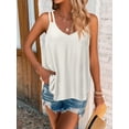 thumbnail image 4 of Zeagoo Women Spaghetti Strap Tank Tops V Neck Eyelet Embroidery Loose Fit Casual Summer Tops, 4 of 4