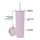thumbnail image 2 of Vaso aislante moderno, sencillo, con tapa y pajita, 500 ml, 2 of 8