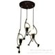 thumbnail image 1 of Living Room Chandelier E27 Iron People Children's Bedroom Chandelier, Creative Cartoon Living Room Chandelier, Hanging Light Fixture For Bedroom Livin, 1 of 2