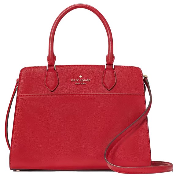 Kate Spade Madison Medium Candied Cherry Saffiano Leather Satchel