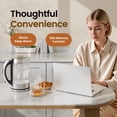 thumbnail image 4 of TOPZEE 1.7L Glass Electric Kettle for Coffee & Tea, Hot Water Boiler with 6 Preset Temperatures, Keep Warm and Memory Function, Auto Shut-off & Dry B, 4 of 7