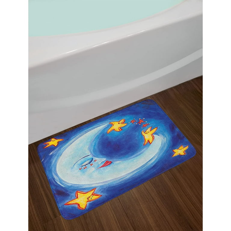 Polka Dot Absorbent Bathroom Mat - Ultra-Absorbent Plush - Vibrant