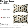 thumbnail image 5 of Spring Easter Lumbar Pillow Covers 12x20 Set of 2 Brown Coffee Grey Bunny Rabbit Holiday Decorative Throw Pillows Easter Decorations Pillowcase Cotton Long Cushion Cover Decor for Home Couch Bed Soft, 5 of 6