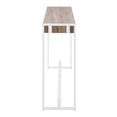 thumbnail image 2 of SEI Furniture Macen Wood Top Console Table in Mocha Gray and White, 2 of 2