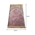 thumbnail image 2 of Xingzhi Prayer Rug Decoration Exquisite Polyester Nonslip for Eid Travel Meditation Pink, 2 of 9