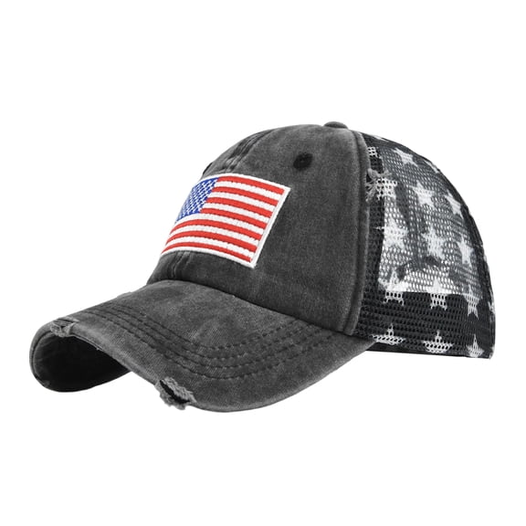 Trgacdwlo 250 Years Anniversary USA Hat Embroidered Adjustable 4th of July 1776-2026 Retro Baseball Cap Black