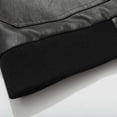thumbnail image 6 of Miqool Biker Jacket for Men Faux Leather Zip Up Stand Collar Long Sleeve Motorcycle Coats with Pockets, 6 of 8