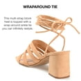thumbnail image 6 of Journee Collection Womens Sevyn Open Square Toe Block Heel Sandals, 6 of 6