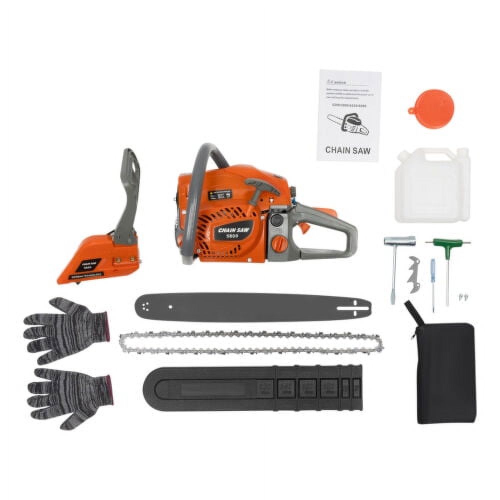 20'' 2-Stroke Gasoline Chainsaw Outdoor Wood Cutting Gas Powered Chain-Saw 2400W