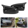 thumbnail image 3 of Door Mirror Cover Trim, 2pcs Car Side Door Rearview Mirror Cover  Trim Water Replacement For E70 X5 2007 2013, 3 of 8