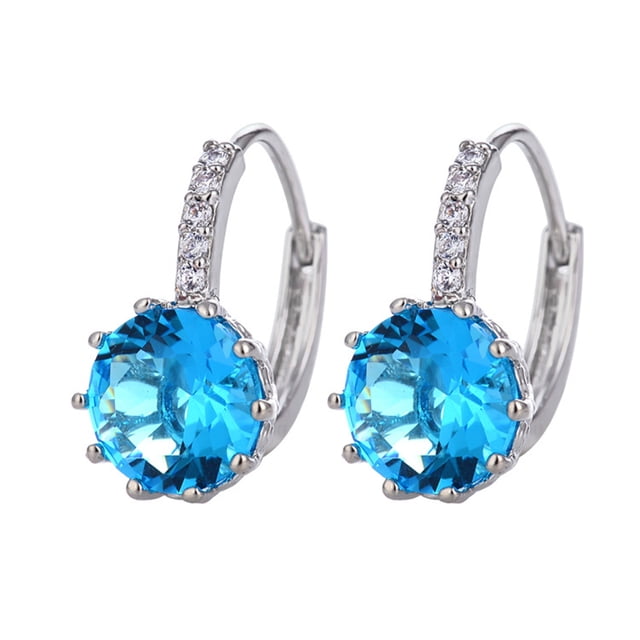 DPTALR Personality Romantic Retro Diamond Metal Cold Light Earrings Ladies Jewelry