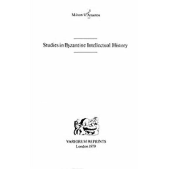 Studies in Byzantine Intellectual History, (Hardcover)