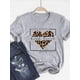 thumbnail image 2 of Camiseta básica para mujer, ropa estampada, camiseta de leopardo, corazón de amor, tendencia, Top bonito de verano, Camiseta estampada de manga corta a la moda, 2 of 5